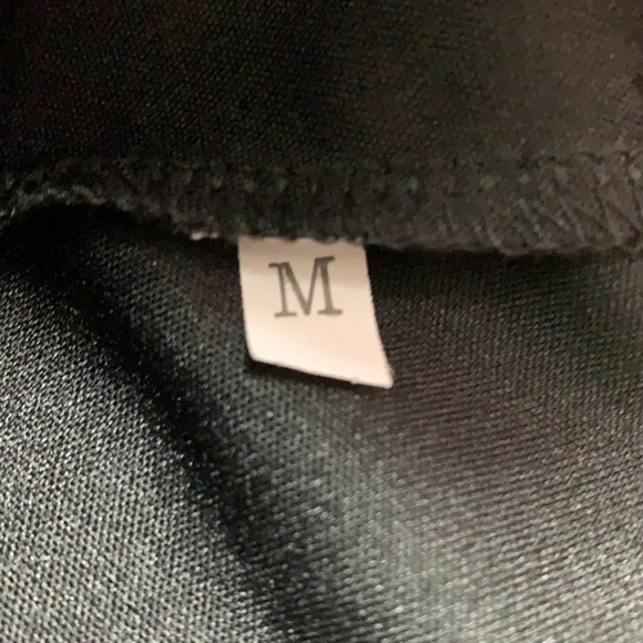 HIGH WAIST ANIMAL PRINT LEOPARD AND BLACK LEGGINGS SIZE M ELASTIC WAIST - Picture 6 of 6